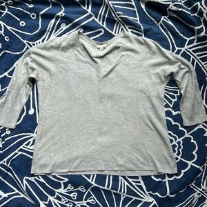 Pale Light Grey/Blue GAP Lightweight Crop Sweater/Knit Top, Size Medium